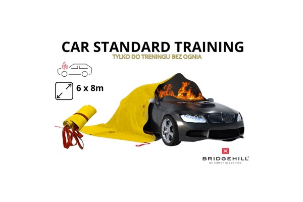 koc gaśniczy treningowy 6x8m do samochodów, baterii i akumulatorów li-on - car standart training bridgehill gaśnice 2
