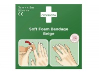 Bandaż piankowy beżowy Cederroth Soft Foam Bandage 3 cm x 4,5 m