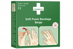 Bandaż piankowy beżowy Cederroth Soft Foam Bandage 3 cm x 4,5 m REF 51011018