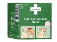 bandaż piankowy beżowy cederroth soft foam bandage 3 cm x 4,5 m cederroth plastry 18
