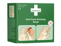 bandaż piankowy beżowy cederroth soft foam bandage 3 cm x 4,5 m cederroth plastry 17