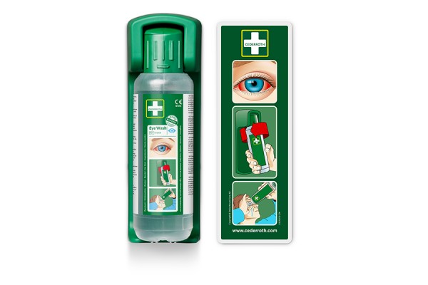 płuczka do oczu cederroth eye wash 2 x 500ml dwupak + uchwyt ref 7200 cederroth płuczki do oczu 6