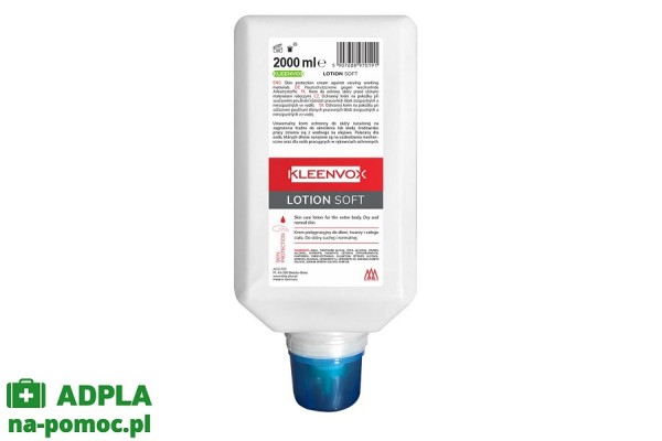 kleenvox lotion soft 2000ml - krem pielęgnacyjny kleenvox higiena i ochrona skóry 2