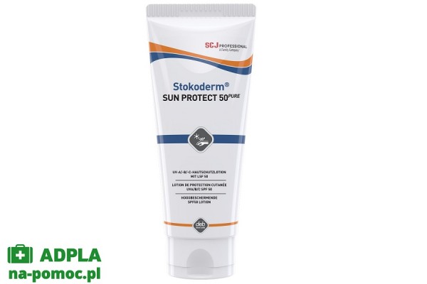 stokoderm sun protect 50 pure 100 ml - krem ochronny uv-a,b,c deb-stoko higiena i ochrona skóry 2