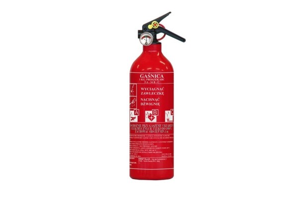 gaśnica proszkowa samochodowa 1kg abc 2 lata gwarancji wieszak anaf anafgroup gaśnice 2