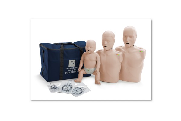 zestaw fantomów do nauki resuscytacji prestan 3szt cpr-aed-led kat. pp-fm-300m-ms prestan fantomy do resuscytacji fantomy do pierwszej pomocy 2