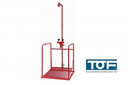 Prysznic bezpieczeństwa z oczomyjką na platformie TOF 1100/470