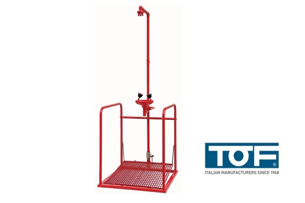 prysznic bezpieczeństwa z oczomyjką na platformie tof 1100/470 tof oczomyjki i prysznice bezpieczeństwa 2
