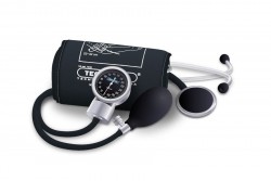 Ciśnieniomierz zegarowy TECH-MED TM-Z/S Czarny + stetoskop