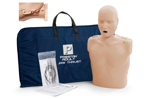 Fantom do nauki resuscytacji dorosły Prestan Professional CPR-AED-LED z ruchomą żuchwą kat. PP-JTM-100M-MS