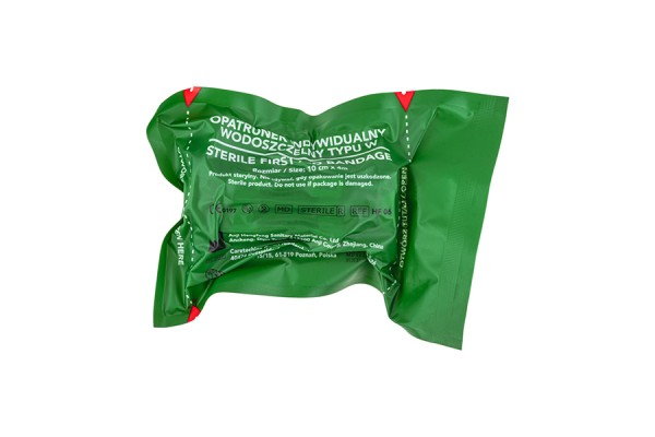 opatrunek indywidualny typ w - rozmiar 10 cm x 4 m ratownictwo taktyczne 2