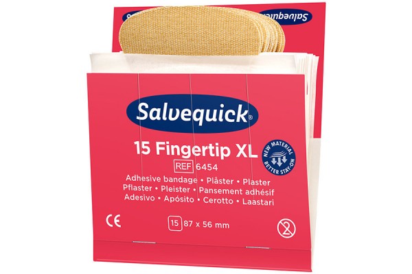 Plastry opatrunkowe opuszkowe Salvequick Fingertip XL Cederroth REF 6454