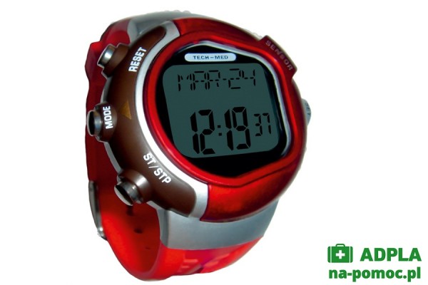 pulsometr zegarek tmp-20 czerwony tech-med tech-med zdrowie i uroda 2