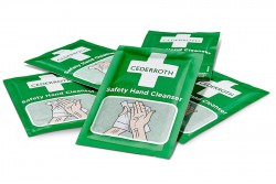 Chusteczki do dezynfekcji Cederroth Safety Hand Cleanser pakowane po 1 szt. REF 3387_1