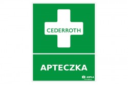 Znak apteczka pierwszej pomocy Cederroth