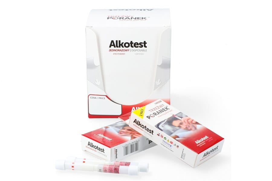 Jednorazowy Alkotest Trzeźwy Poranek z atestem - opakowanie 20 sztuk 10PD2HP - obrazek 2