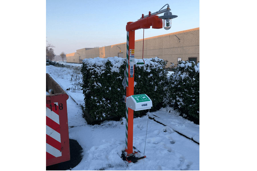 Prysznic bezpieczeństwa z oczomyjką - mrozoodporny do -25°C - ze stali nierdzewnej HUGHES EXP-AH-5GS/45G ATEX strefa 1 i 2 - obrazek 4