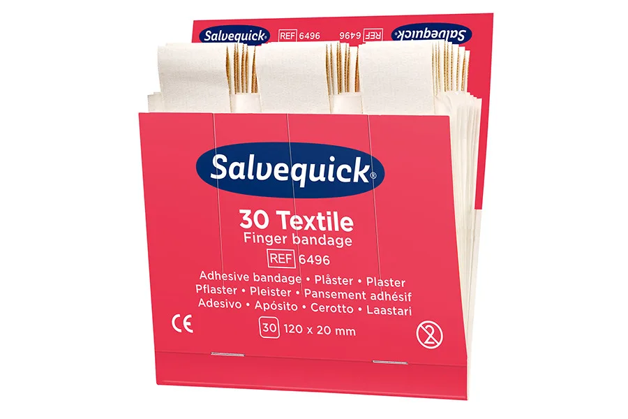 Długie plastry opatrunkowe tekstylne Salvequick Cederroth REF 6496