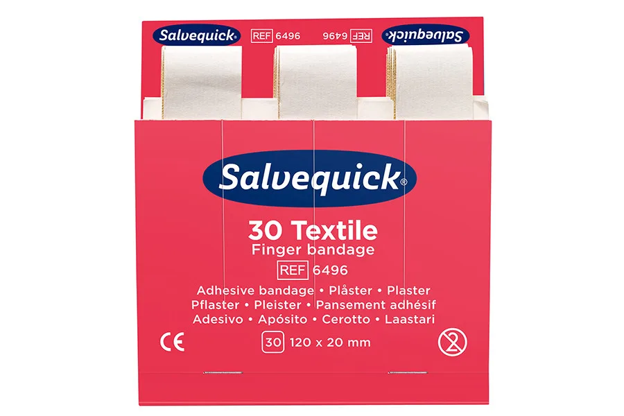 Długie plastry opatrunkowe tekstylne Salvequick Cederroth REF 6496 - obrazek 2