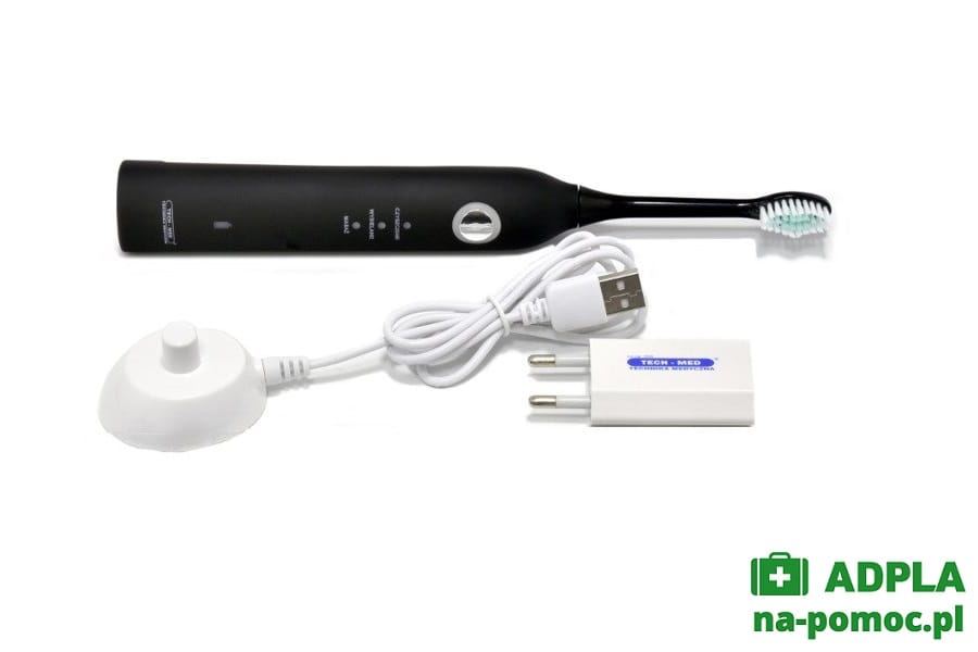 Szczoteczka soniczna TM-SONIC TECH-MED czarna - obrazek 4