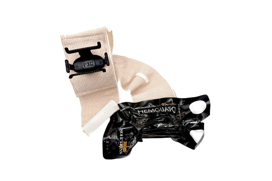 Opatrunek uciskowy HEMGUARD Targeted Pressure Bandage w rozmiarach 4" i 6"